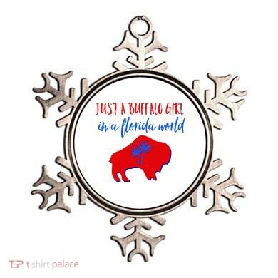 Just A Buffalo Girl In A Florida World Ornament