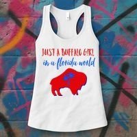 Just A Buffalo Girl In A Florida World Women's Tank Top thumb 3