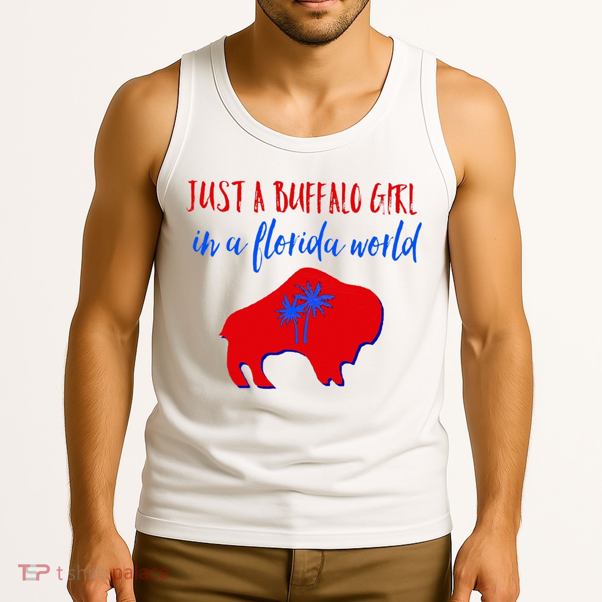 Just A Buffalo Girl In A Florida World Tank Top