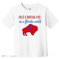 Just A Buffalo Girl In A Florida World Toddler T-Shirt thumb 0