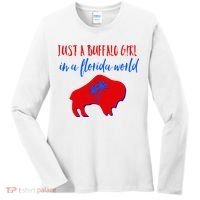 Just A Buffalo Girl In A Florida World Women's Long Sleeve Shirt thumb 0