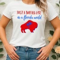 Just A Buffalo Girl In A Florida World Women's T-Shirt thumb 2