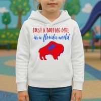 Just A Buffalo Girl In A Florida World Kids Hoodie thumb 3