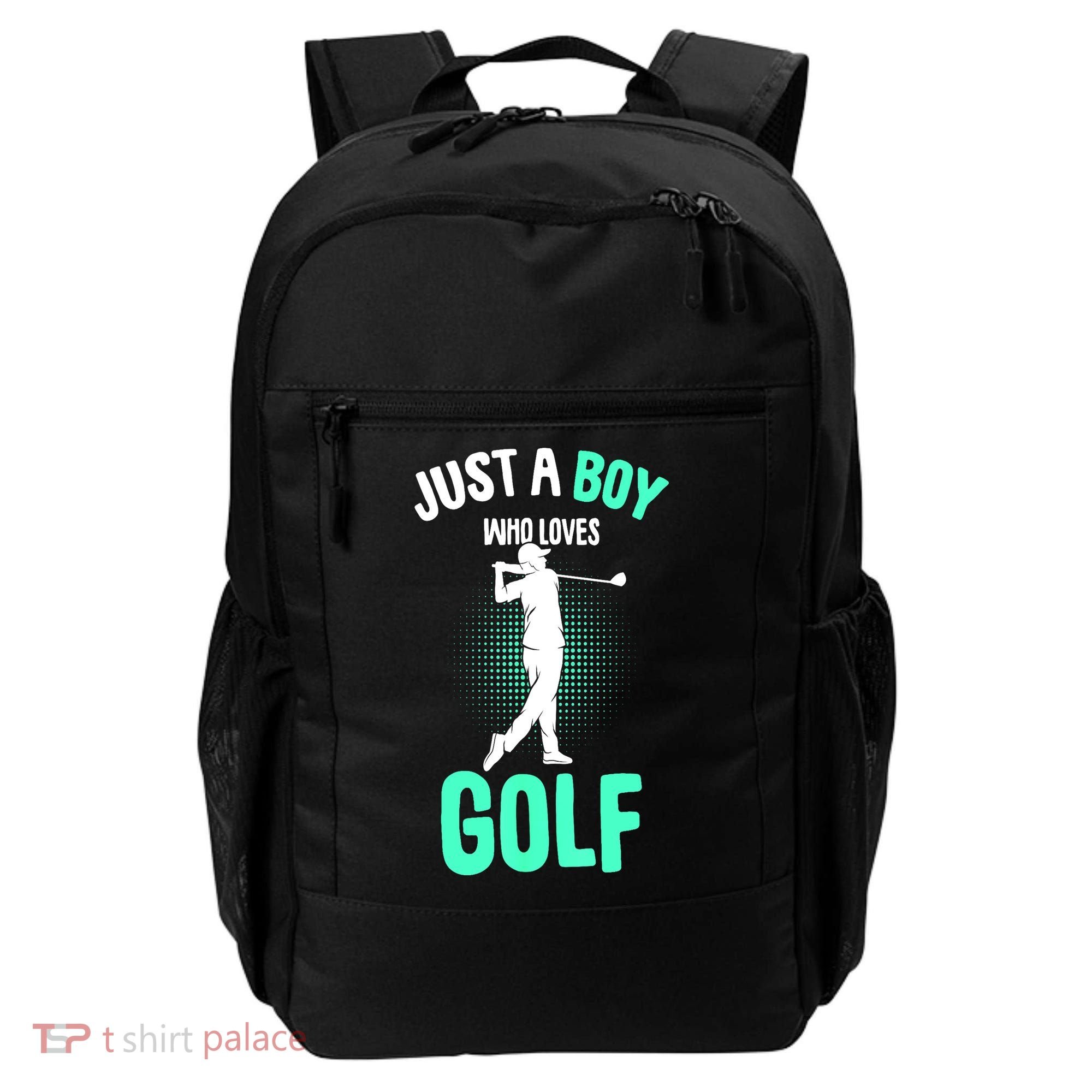 Just A Boy Who Loves Golf Club Golfer Golfing Gift Backpack