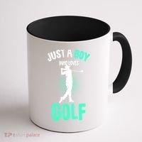Just A Boy Who Loves Golf Club Golfer Golfing Gift Coffee Mug thumb 1