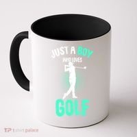 Just A Boy Who Loves Golf Club Golfer Golfing Gift Coffee Mug thumb 0