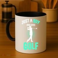 Just A Boy Who Loves Golf Club Golfer Golfing Gift Coffee Mug thumb 4