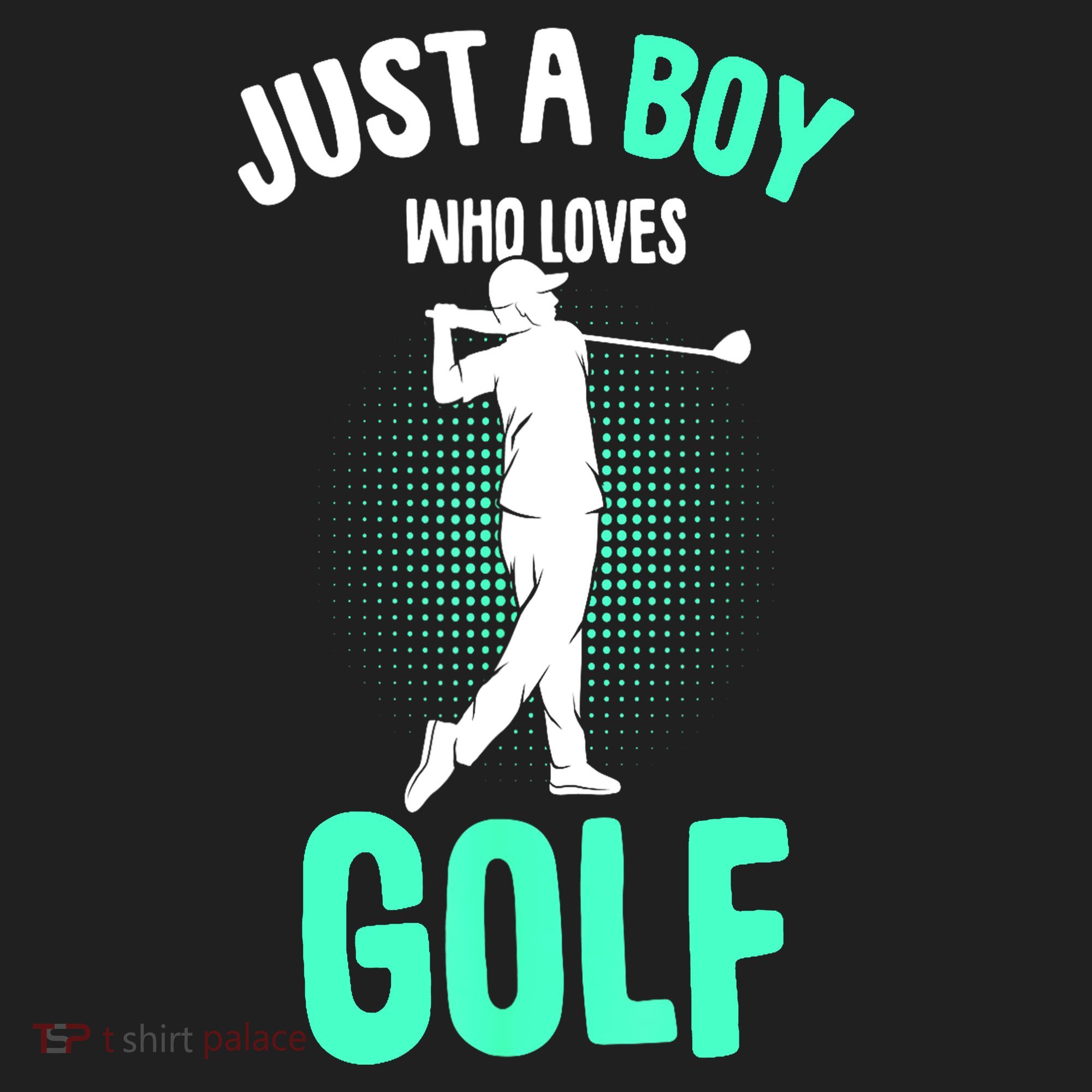 Just A Boy Who Loves Golf Club Golfer Golfing Gift 12oz Stainless Steel Coffee Mug