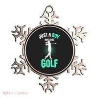 Just A Boy Who Loves Golf Club Golfer Golfing Gift Ornament thumb 0