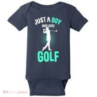 Just A Boy Who Loves Golf Club Golfer Golfing Gift Baby Bodysuit thumb 0