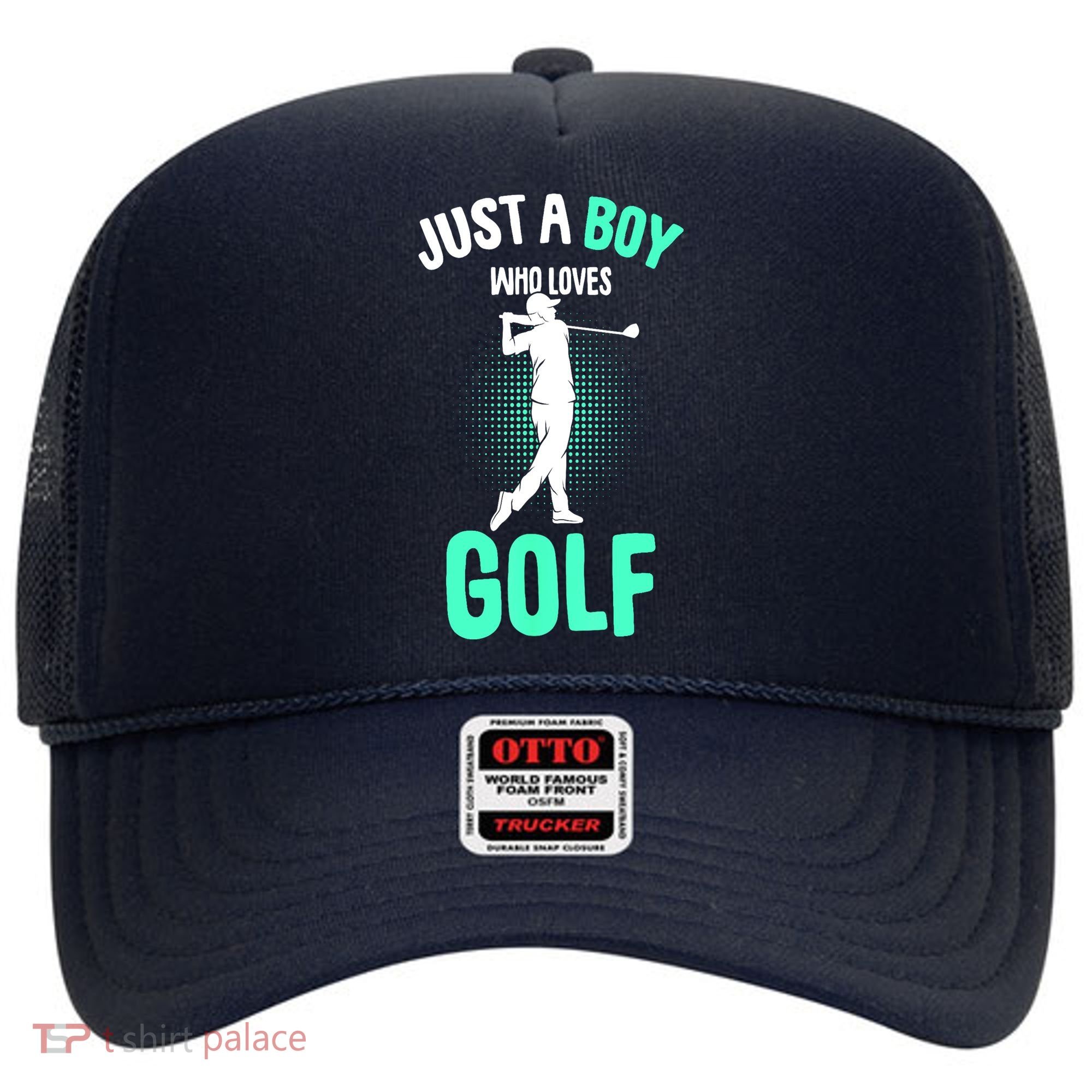 Just A Boy Who Loves Golf Club Golfer Golfing Gift Hat