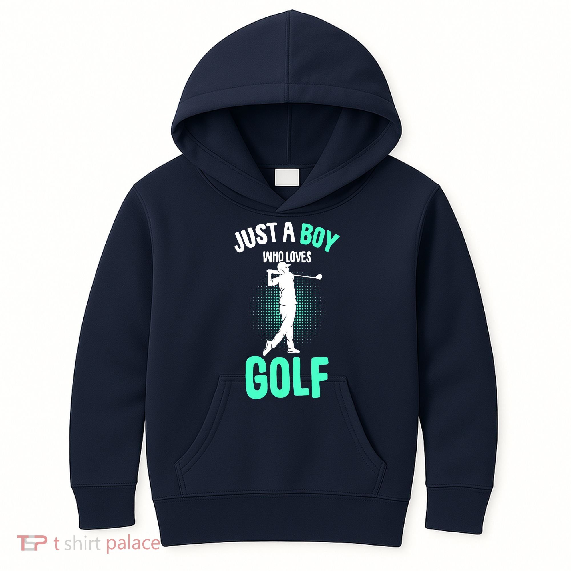 Just A Boy Who Loves Golf Club Golfer Golfing Gift Kids Hoodie