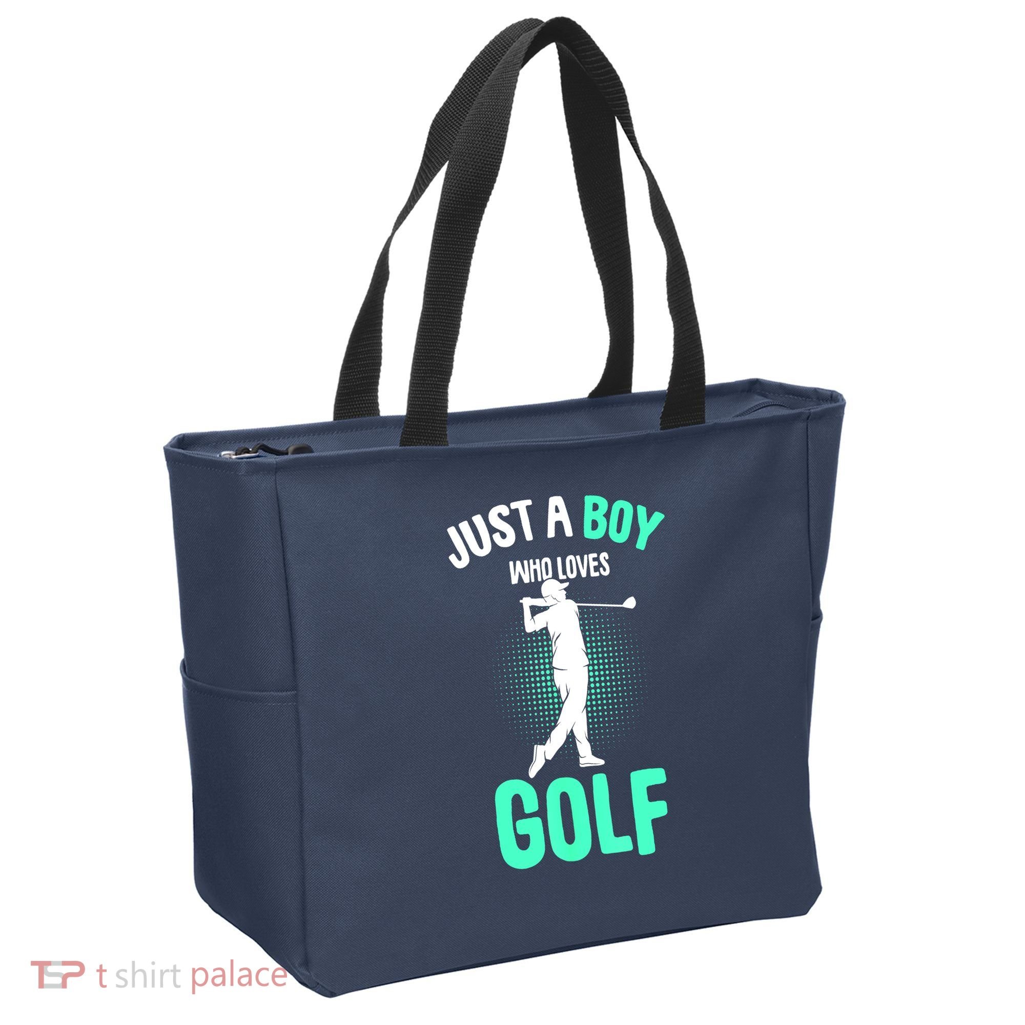 Just A Boy Who Loves Golf Club Golfer Golfing Gift Tote Bag