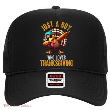 Just A Boy Who Loves Thanksgiving Turkey Dab Hat