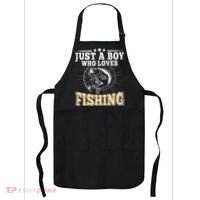Just A Boy Who Loves Fishing Apron thumb 0