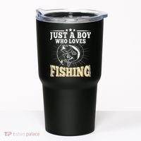 Just A Boy Who Loves Fishing Tumbler thumb 0