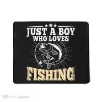 Just A Boy Who Loves Fishing Mousepad thumb 0