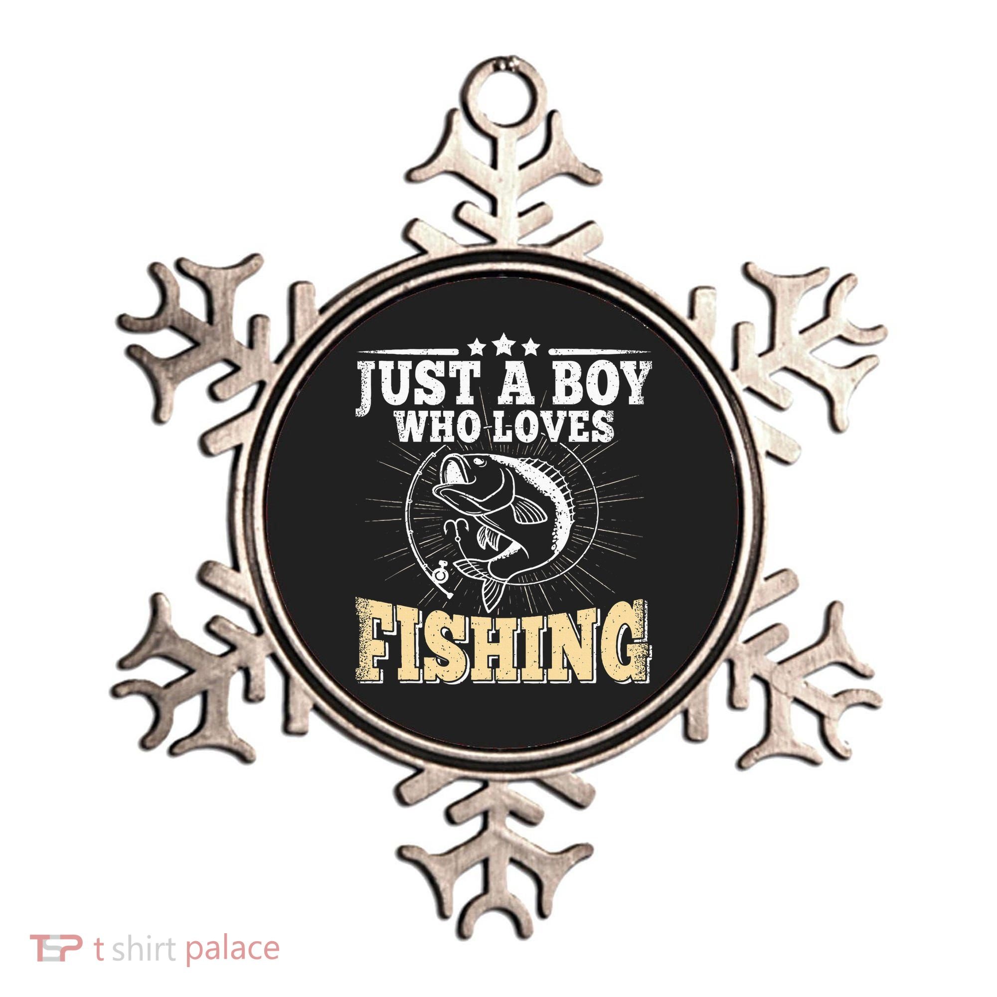 Just A Boy Who Loves Fishing Ornament