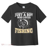 Just A Boy Who Loves Fishing Toddler T-Shirt thumb 0