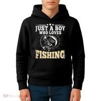 Just A Boy Who Loves Fishing Kids Hoodie thumb 4