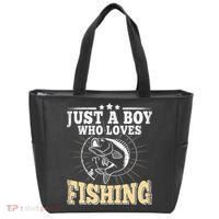 Just A Boy Who Loves Fishing Tote Bag thumb 0
