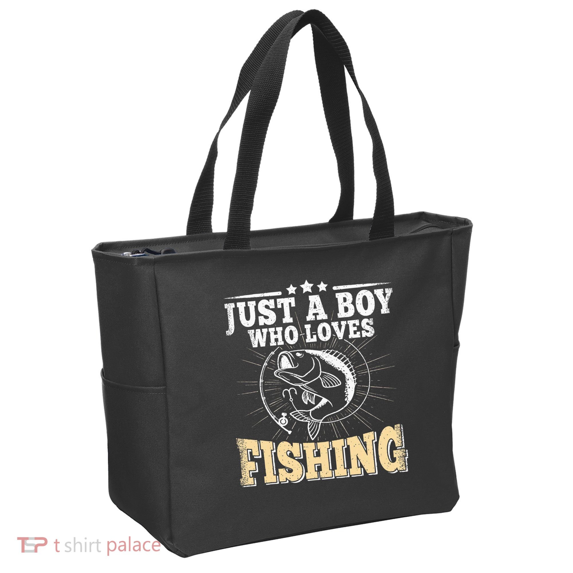 Just A Boy Who Loves Fishing Tote Bag