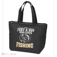 Just A Boy Who Loves Fishing Tote Bag thumb 3