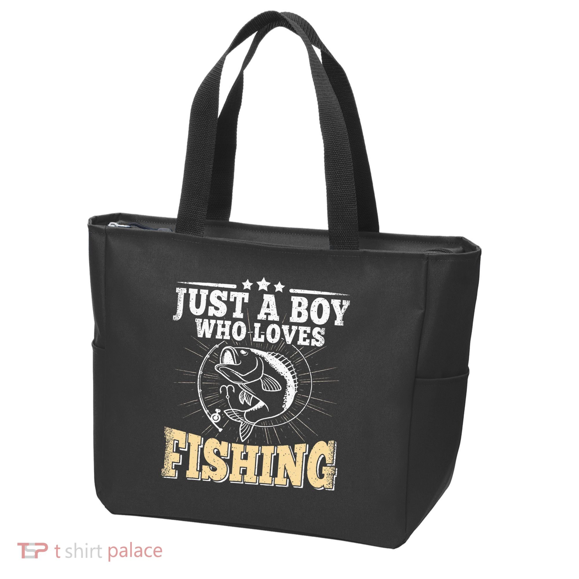 Just A Boy Who Loves Fishing Tote Bag