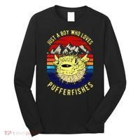 Just A Boy Who Loves Pufferfishes Puffer Fish Long Sleeve Shirt thumb 0
