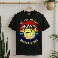 Just A Boy Who Loves Pufferfishes Puffer Fish T-Shirt thumb 2