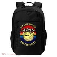 Just A Boy Who Loves Pufferfishes Puffer Fish Backpack thumb 0