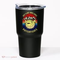 Just A Boy Who Loves Pufferfishes Puffer Fish Tumbler thumb 0