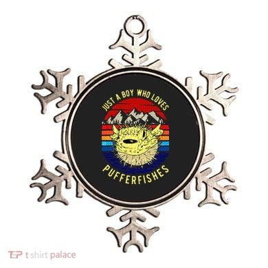 Just A Boy Who Loves Pufferfishes Puffer Fish Ornament