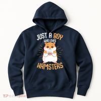Just A Boy Who Loves Hamsters Hammy Boy Hamster Lover Hoodie thumb 0
