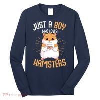 Just A Boy Who Loves Hamsters Hammy Boy Hamster Lover Long Sleeve Shirt thumb 0