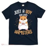 Just A Boy Who Loves Hamsters Hammy Boy Hamster Lover T-Shirt thumb 0