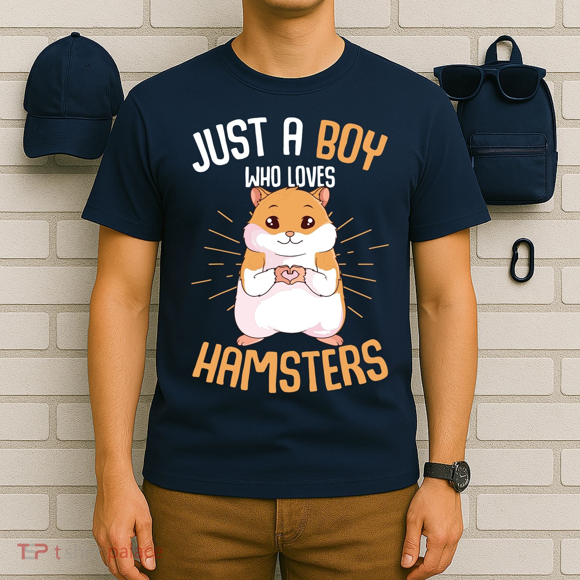 Just A Boy Who Loves Hamsters Hammy Boy Hamster Lover T-Shirt