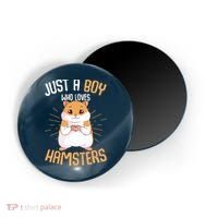 Just A Boy Who Loves Hamsters Hammy Boy Hamster Lover Magnet thumb 0