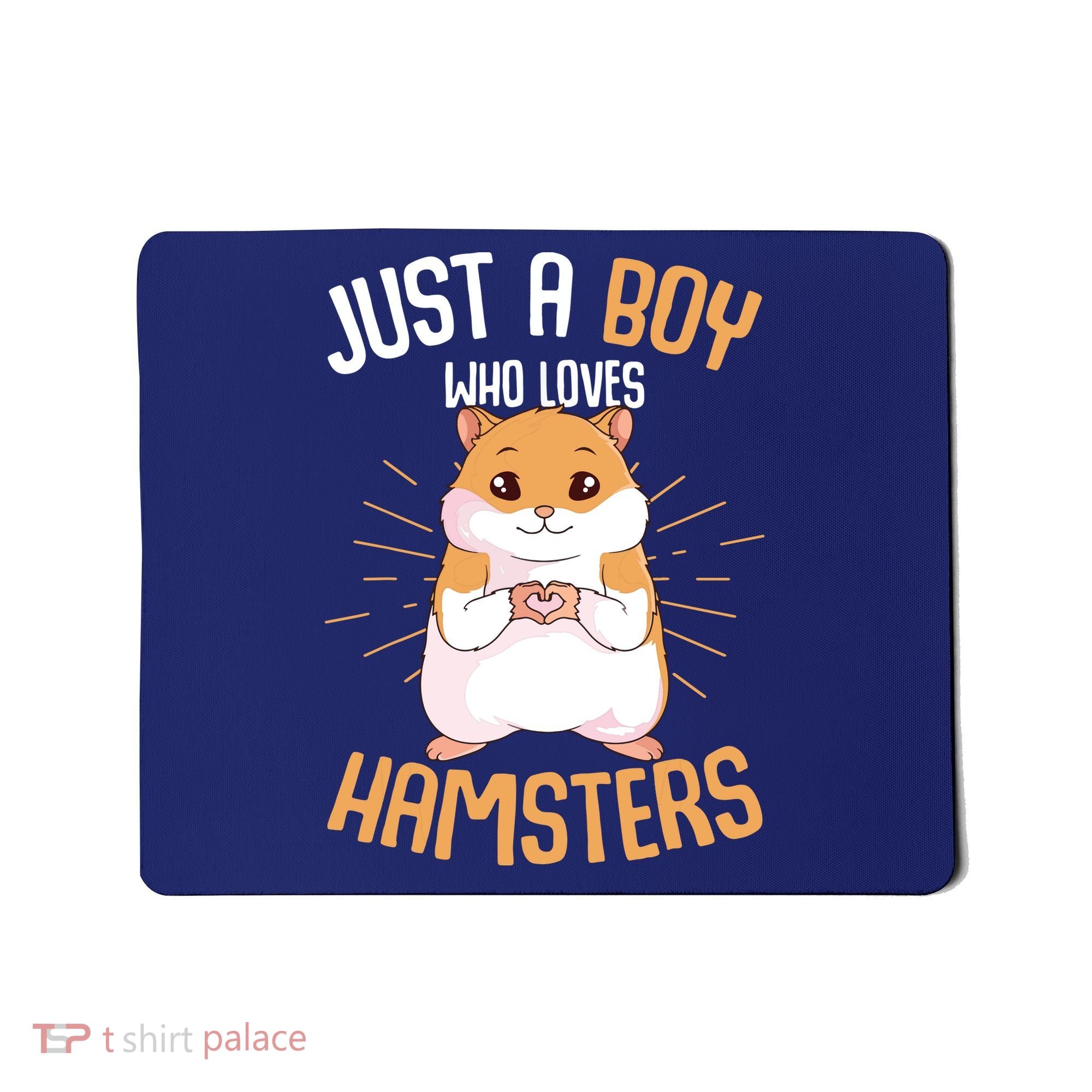 Just A Boy Who Loves Hamsters Hammy Boy Hamster Lover Mousepad
