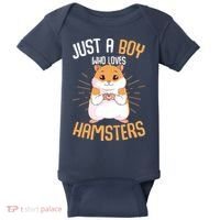 Just A Boy Who Loves Hamsters Hammy Boy Hamster Lover Baby Bodysuit thumb 0
