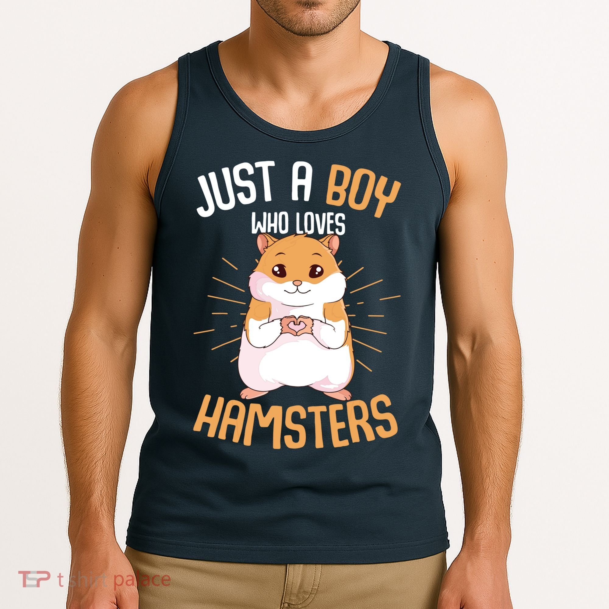 Just A Boy Who Loves Hamsters Hammy Boy Hamster Lover Tank Top