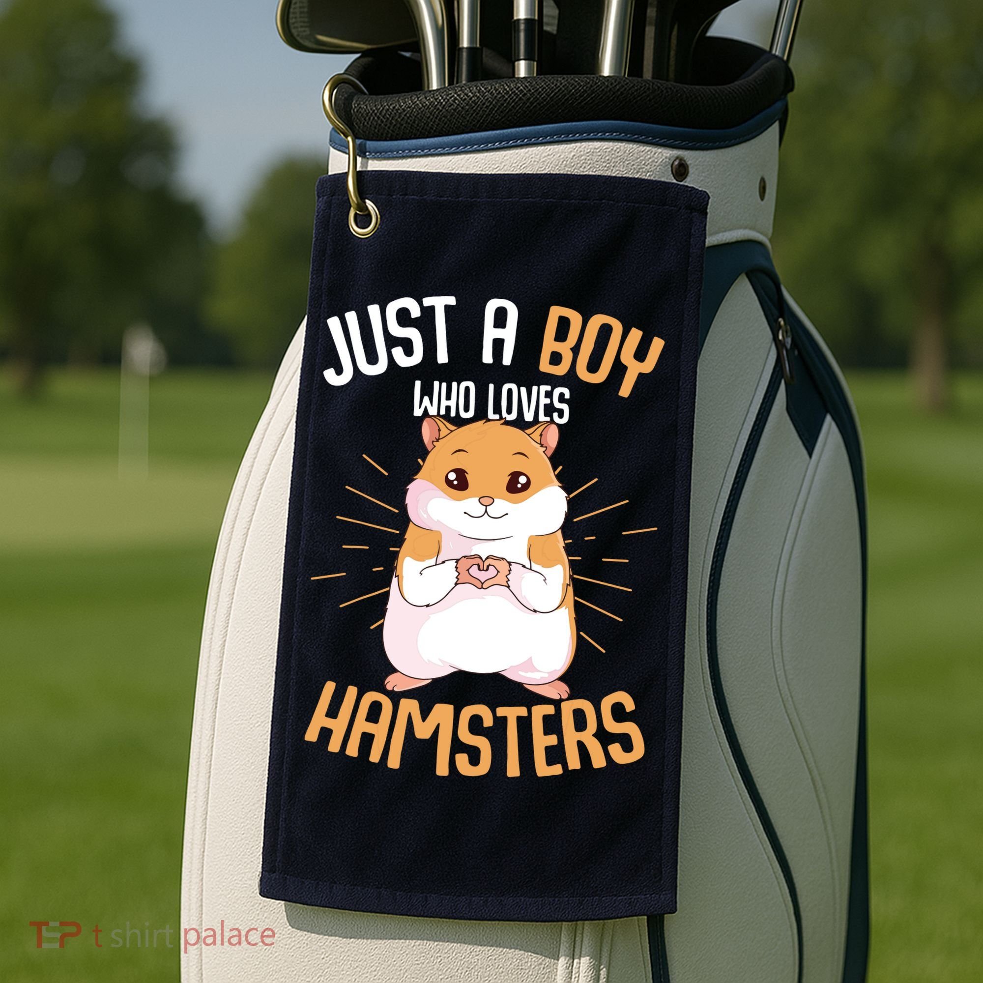 Just A Boy Who Loves Hamsters Hammy Boy Hamster Lover Golf Towel