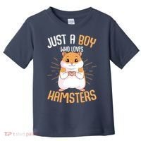 Just A Boy Who Loves Hamsters Hammy Boy Hamster Lover Toddler T-Shirt thumb 0