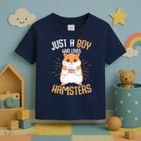 Just A Boy Who Loves Hamsters Hammy Boy Hamster Lover Toddler T-Shirt thumb 3