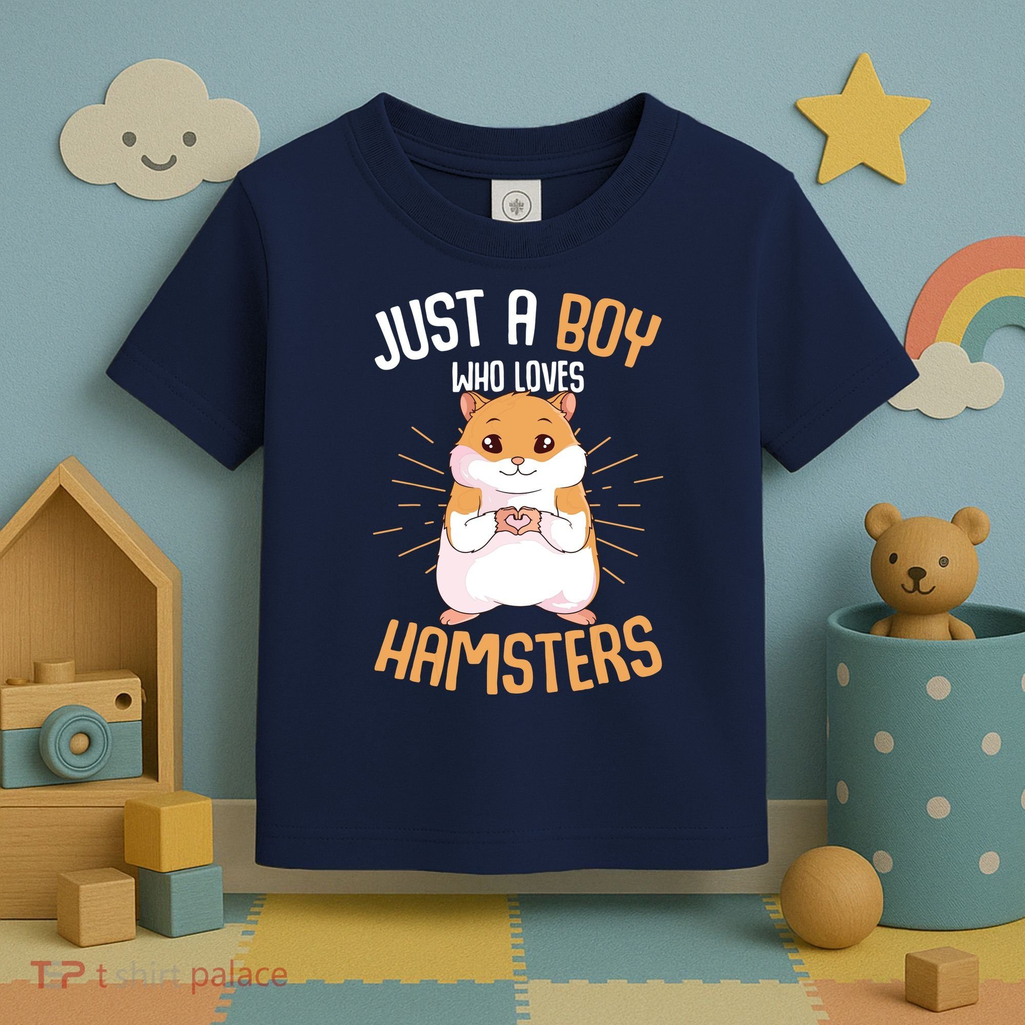 Just A Boy Who Loves Hamsters Hammy Boy Hamster Lover Toddler T-Shirt