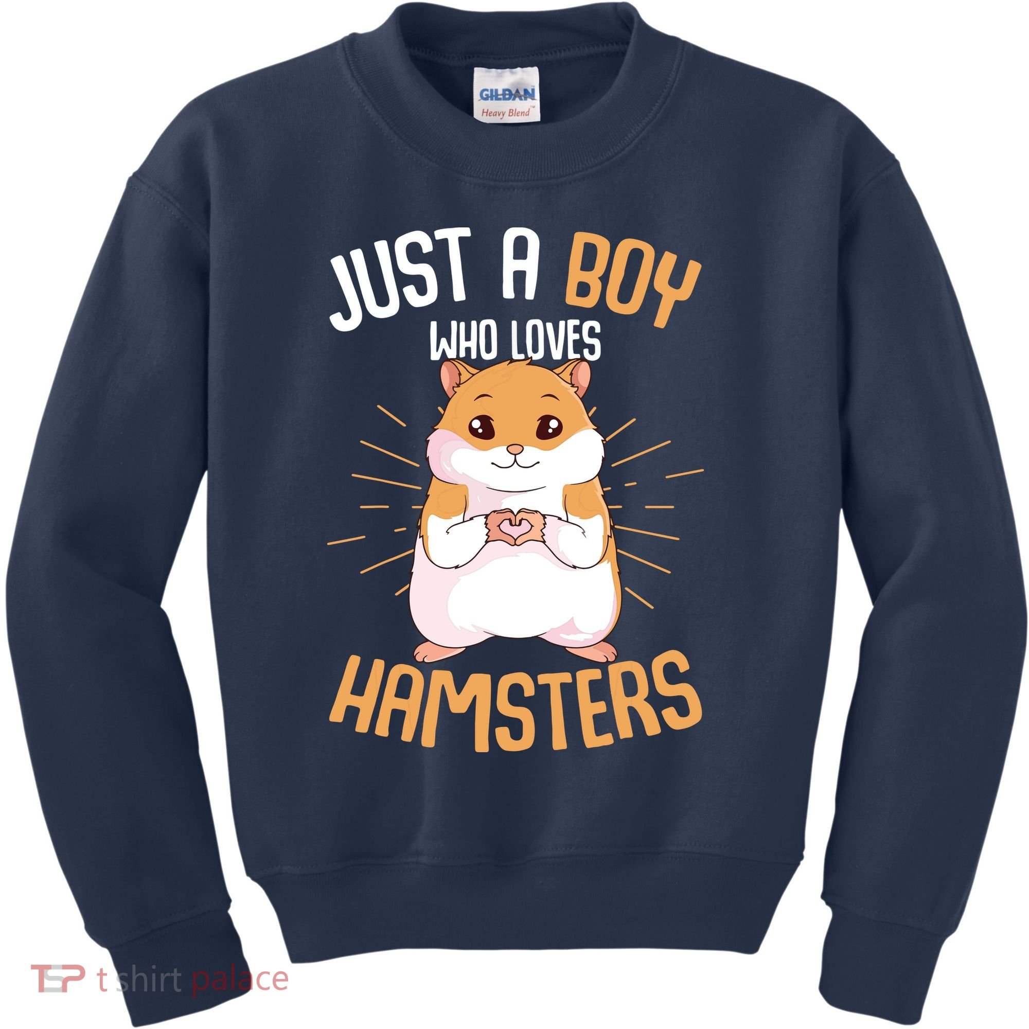 Just A Boy Who Loves Hamsters Hammy Boy Hamster Lover Kids Sweatshirt