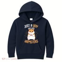 Just A Boy Who Loves Hamsters Hammy Boy Hamster Lover Kids Hoodie thumb 0