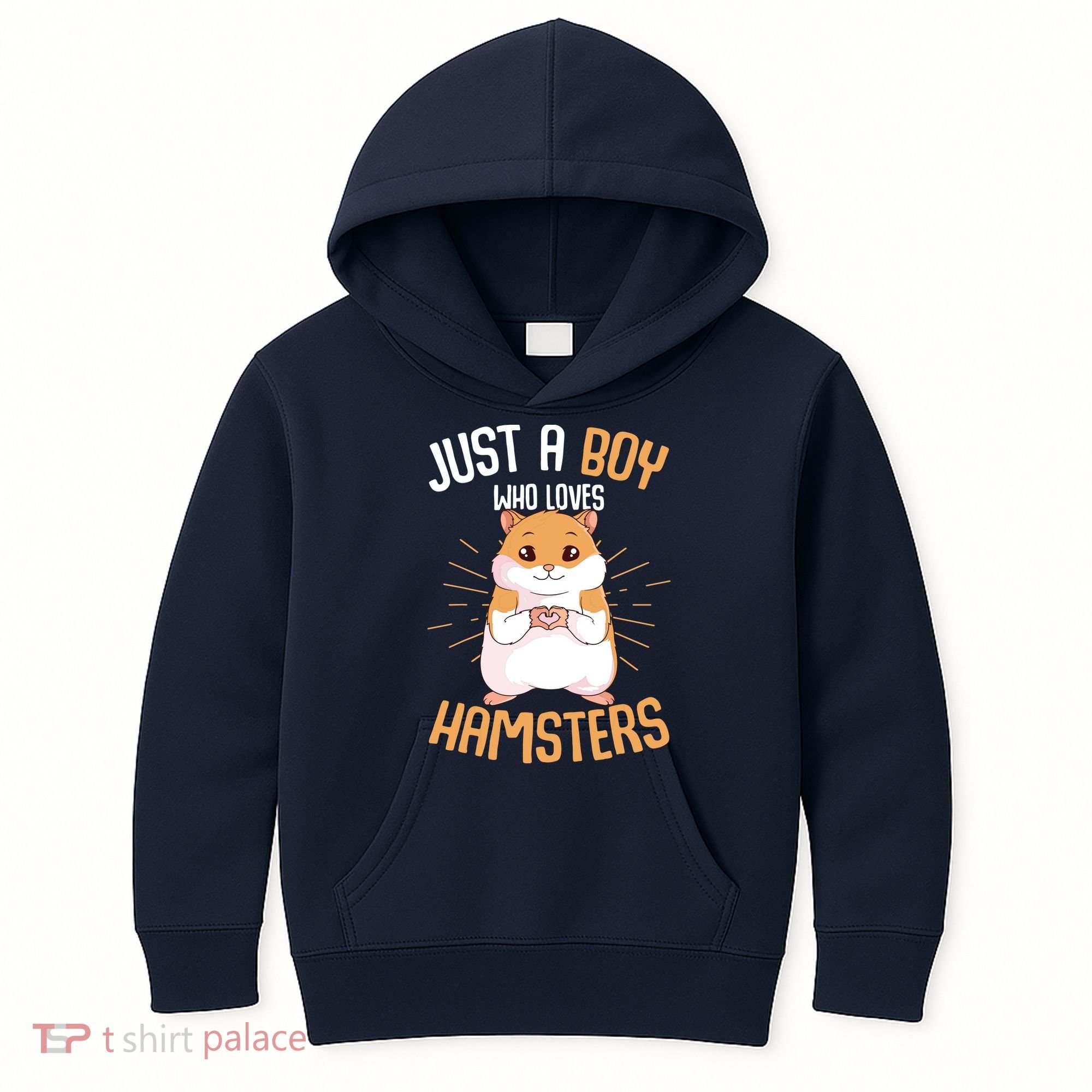 Just A Boy Who Loves Hamsters Hammy Boy Hamster Lover Kids Hoodie