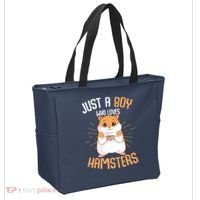 Just A Boy Who Loves Hamsters Hammy Boy Hamster Lover Tote Bag thumb 2