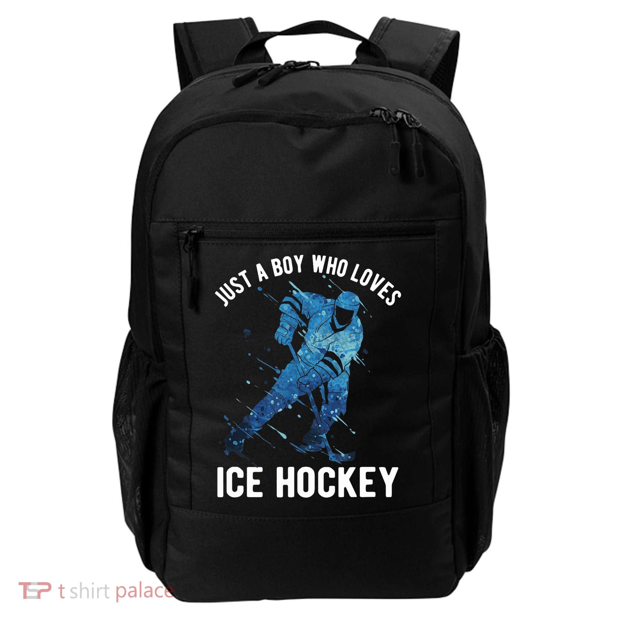 Just A Boy Who Loves Ice Hockey Backpack